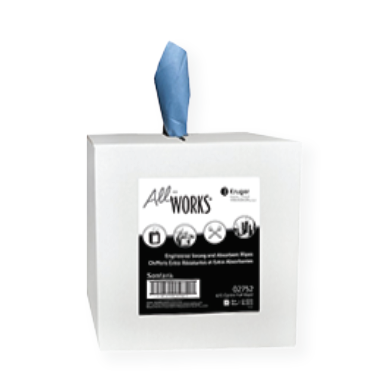 All-Works® K70 Centre Pull Wiper, Perforated Roll, Blue 600sh/roll
