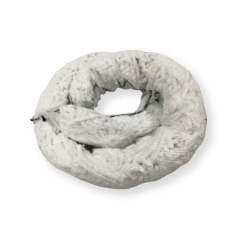 8"x10' Oil Only Boom, White 4/Bag