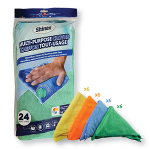 Shinex Microfiber Multi Color – 24/pk